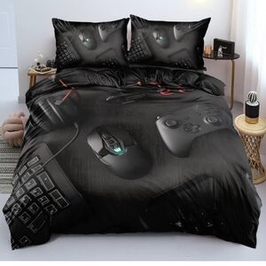 NWT : Holiyjog 3D Print Gamepad Duvet Cover Set Gaming